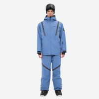 
                  
                    Men's waterproof 2L snow jacket and pants series - blue jacket with blue pants, for resort and street wear
                  
                