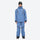 Men's waterproof 2L snow jacket and pants series - blue jacket with blue pants, for resort and street wear