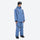 Men's waterproof 2L snow jacket and pants set - blue, on-model three-quarter front view, for cold-weather winter sports