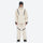 Men's breathable ski jacket with reflective trim - cream jacket with cream pants, for resort and street wear