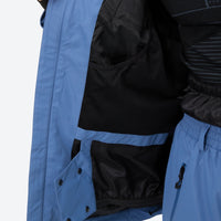 
                  
                    Men's breathable ski jacket with reflective trim - blue, interior lining close-up detail, for cold-weather winter sports
                  
                