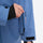 Men's waterproof 2L snow jacket and pants series - blue, cuff zip close-up with hand, for skiing and snowboarding
