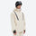 Men's 2-layer snowboard jacket and pants set - cream, on-model front view, for resort and street wear