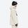 Men's waterproof 2L snow jacket and pants set - cream, on-model hood side view, for skiing and snowboarding