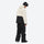 Men's waterproof 2L snow jacket and pants set - cream and black colorblock, for powder and piste riding