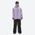 Colorblock ski jacket and pants set - lavender and black colorblock, for resort and powder riding