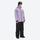 Breathable 2L snowboard jacket and pants - lavender and black colorblock, for cold-weather winter sports