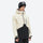 Men's breathable ski jacket and pants combo - cream and black colorblock, for powder and piste riding