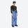 Men's waterproof 2L snow jacket and pants series - blue snow pants, on-model front view, for resort and street wear