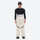 Men's breathable ski jacket and pants combo - cream pants, on-model front view, for skiing and snowboarding