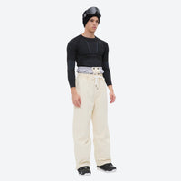 
                  
                    Men's breathable ski jacket with reflective trim - cream snow pants, for cold-weather winter sports
                  
                
