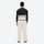 Men's breathable ski jacket with reflective trim - cream snow pants, on-model back view, for powder days and winter commute