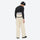 Men's waterproof 2L snow jacket and pants set - cream pants, on-model back view, for powder and piste riding
