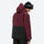 Men's waterproof 2L snow jacket and pants set - wine and black colorblock, for powder and piste riding