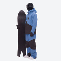 
                  
                    Men's breathable ski jacket and pants combo - blue and black colorblock, for resort and backcountry days
                  
                