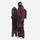 Men's colorblock snowboard jacket and pants - wine and black colorblock, for cold-weather winter sports