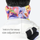 Bold print winter facemask for snow sports - color print facemask neckwarmer with velcro text, for snow sports weekends