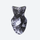 Graphic print ski facemask neck gaiter - black and white print facemask neckwarmer, product view, for cycling and commuting