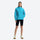 Women's waterproof hooded anorak jacket - turquoise hooded anorak with shorts, for hiking and trail walking