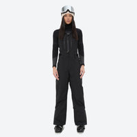 
                  
                    Breathable 3-layer ski bibs with cross-back straps - black bib pants with black top, for powder and piste riding
                  
                