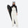 Unisex waterproof 3L snow bib pants - white bib pants with black top, for powder and piste riding