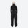 Unisex waterproof 3L snow bib pants - black bib pants with black top, on-model back view, for powder and piste riding
