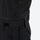 Unisex snowboard bib pants with snow gaiters - black, waist belt close-up detail, for skiing and snowboarding