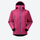 Men's waterproof mountain shell with slash pockets - pink hardshell jacket, for resort and backcountry days