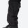 Breathable full-body ski suit with waist belt - black one-piece suit, waist belt buckle adjusts fit