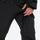 One-piece snowboard suit with knee reinforcement - black one-piece suit, for powder and piste riding