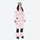 One-piece snowboard suit with knee reinforcement - pink one-piece suit, for resort and backcountry days