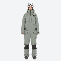 
                  
                    One-piece snowboard suit with knee reinforcement - sage green one-piece suit, for resort and backcountry days
                  
                