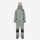 One-piece snowboard suit with knee reinforcement - sage green one-piece suit, for resort and backcountry days
