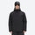 Men's quilted lining breathable ski jacket set - black jacket with black pants, for skiing and snowboarding