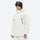 Men's 2-layer snowboard jacket and pants - white jacket with white pants, for powder and piste riding