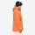 Men's quilted lining breathable ski jacket set - orange jacket, on-model side view, for skiing and snowboarding