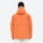 Men's 2-layer snowboard jacket and pants - orange jacket, on-model back view, for resort and backcountry days