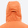 Unisex waterproof 2L snow jacket and pants series - orange jacket, back hood close-up detail, for cold-weather winter sports