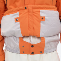 
                  
                    Unisex waterproof 2L snow jacket and pants series - orange jacket, for resort and street wear
                  
                