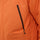 Men's quilted lining breathable ski jacket set - orange, back zip vent close-up detail, for skiing and snowboarding