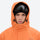 Breathable ski jacket with taped line details - orange jacket, for skiing and snowboarding