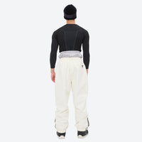 
                  
                    Men's 2-layer snowboard jacket and pants - black base layer top with white pants, for skiing and snowboarding
                  
                