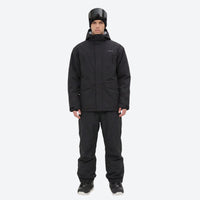 
                  
                    Men's waterproof 2L snow jacket and pants series - black jacket with black pants, for powder and piste riding
                  
                