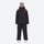 Unisex waterproof 2L snow jacket and pants series - black jacket with black pants, for powder days and winter commute