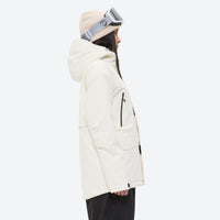 
                  
                    Unisex waterproof 2L snow jacket and pants series - white jacket with black pants, for skiing and snowboarding
                  
                
