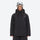 Breathable ski jacket with taped line details - black jacket with black pants, for skiing and snowboarding