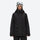 Women's breathable snow jacket with suspender pants - black, on-model full-body front view, for skiing and snowboarding