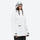 Women's 2-layer insulated ski suit - white jacket with black pants, for skiing and snowboarding