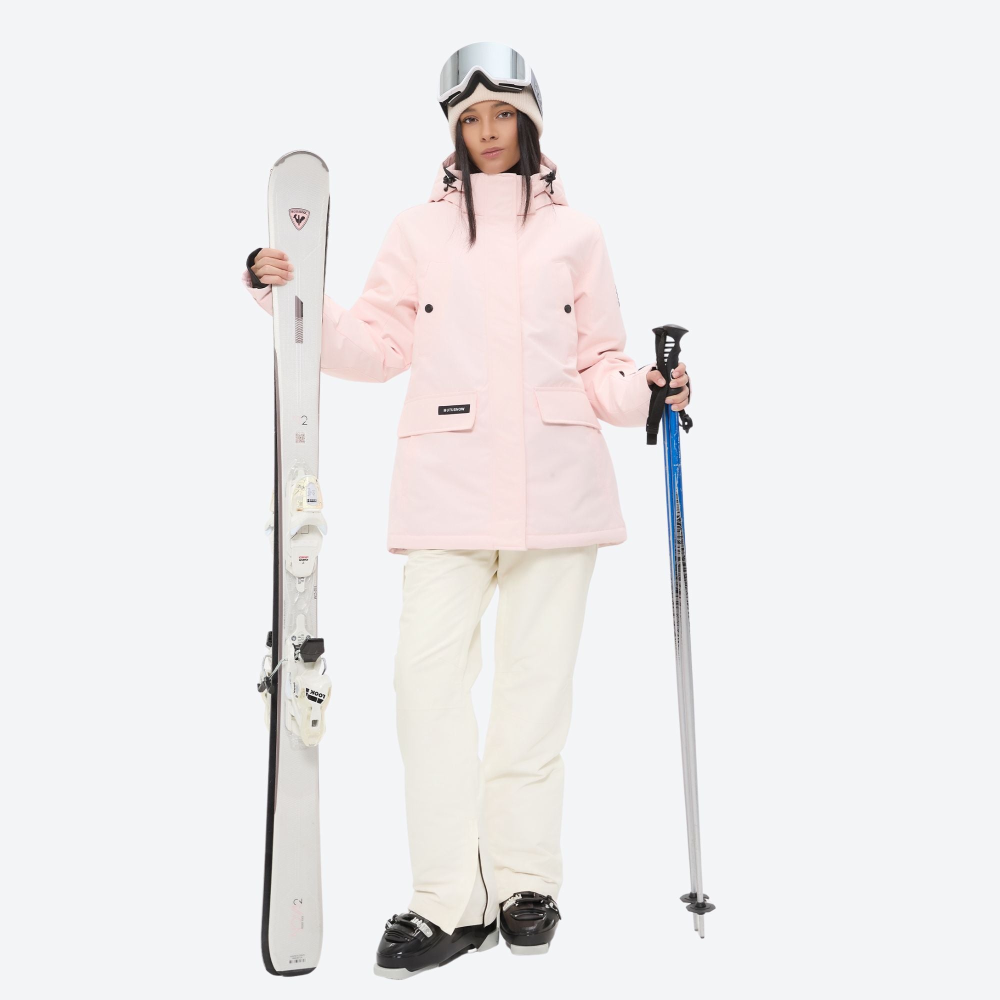 スキーウェア　上下セット　レディース　М　L　白　pinkturn　SVET Lumen Women's 2L Snow Jackets & Pants – ChillCarve
