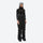 Women's waterproof 2L ski jacket and pants set - black snow pants, on-model front view, for skiing and snowboarding
